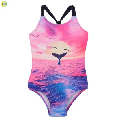 PRÉCOMMANDE NANO PRINTEMPS 25 MAILLOTS BALEINE SOURIANTE UNE PIÈCE FUSHIAS