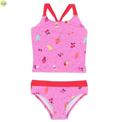 PRÉCOMMANDE NANO PRINTEMPS 25 MAILLOTS DESSERTS GLACÉS TANKINI ROSE