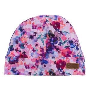 NANO PRINTEMPS 25 TUQUE EN JERSEY LILAS FLEURIT (DINA)
