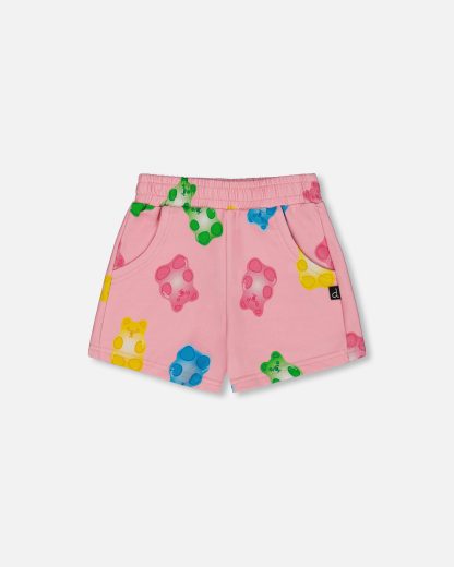 PRÉCOMMANDE DEUX PAR DEUX PRINTEMPS 25 BONBONS À GOGO SHORT ROSE OURSON