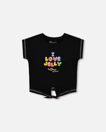 PRÉCOMMANDE DEUX PAR DEUX PRINTEMPS 25 BONBONS À GOGO T-SHIRT NOIR