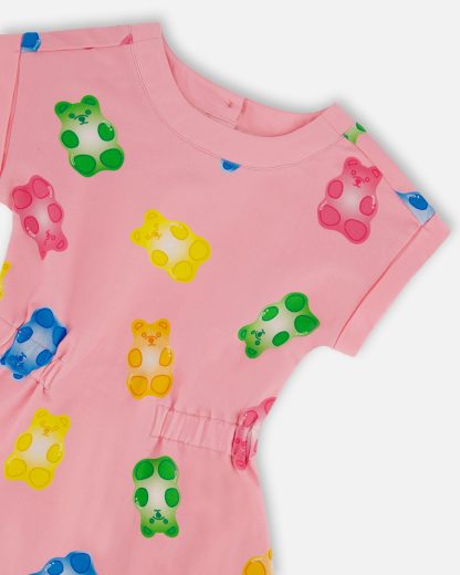 PRÉCOMMANDE DEUX PAR DEUX PRINTEMPS 25 BONBONS À GOGO ROBE ROSE OURSON – Image 2