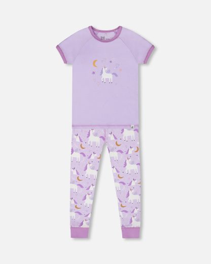 PRÉCOMMANDE DEUX PAR DEUX PRINTEMPS 25 PYJAMA LILAS LICORNE – Image 2