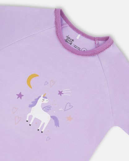 PRÉCOMMANDE DEUX PAR DEUX PRINTEMPS 25 PYJAMA LILAS LICORNE – Image 6