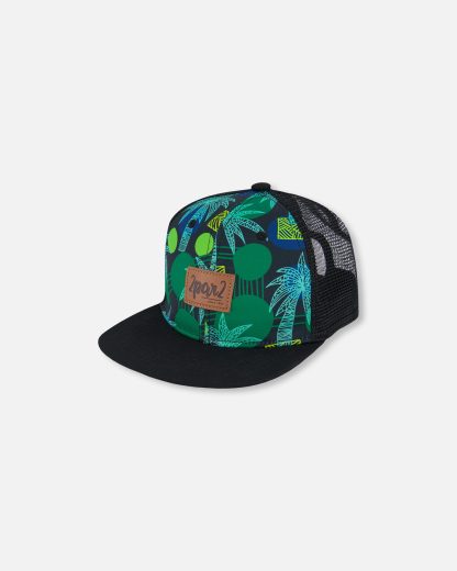 PRÉCOMMANDE DEUX PAR DEUX PRINTEMPS 25 CASQUETTE NOIR TROPICAL – Image 2