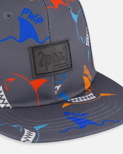 PRÉCOMMANDE DEUX PAR DEUX PRINTEMPS 25 CASQUETTE GRIS REQUIN – Image 6