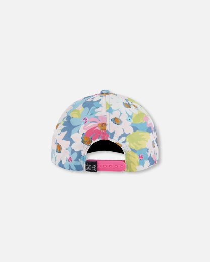 PRÉCOMMANDE DEUX PAR DEUX PRINTEMPS 25 CASQUETTE BLEU FLEURS DU JARDIN – Image 5