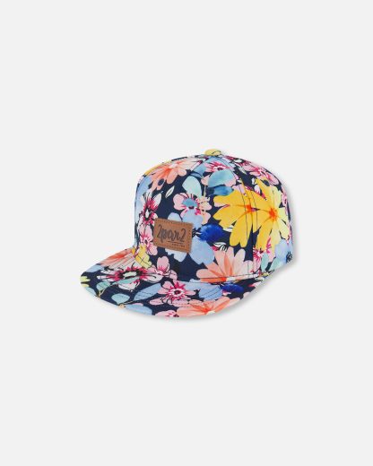 PRÉCOMMANDE DEUX PAR DEUX PRINTEMPS 25 CASQUETTE MARINE FLEURIE – Image 2