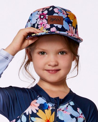 PRÉCOMMANDE DEUX PAR DEUX PRINTEMPS 25 CASQUETTE MARINE FLEURIE