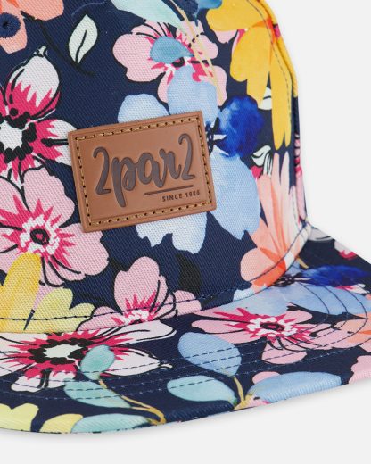 PRÉCOMMANDE DEUX PAR DEUX PRINTEMPS 25 CASQUETTE MARINE FLEURIE – Image 6