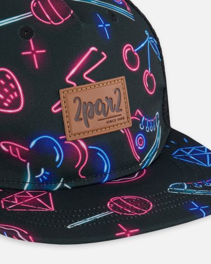 PRÉCOMMANDE DEUX PAR DEUX PRINTEMPS 25 CASQUETTE NOIR NÉON