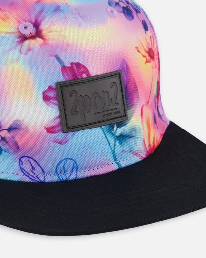 PRÉCOMMANDE DEUX PAR DEUX PRINTEMPS 25 CASQUETTE FLEURS ARC EN CIEL