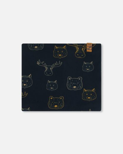 PRÉCOMMANDE DEUX PAR DEUX PRINTEMPS 25 FOULARD NOIR ANIMAUX