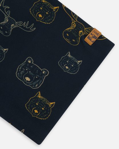 PRÉCOMMANDE DEUX PAR DEUX PRINTEMPS 25 FOULARD NOIR ANIMAUX – Image 3