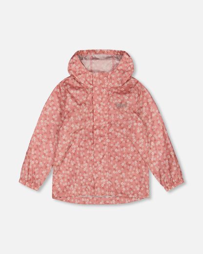 PRÉCOMMANDE DEUX PAR DEUX PRINTEMPS 25 MANTEAU COUPE VENT ROSE PETITES FLEURS – Image 2