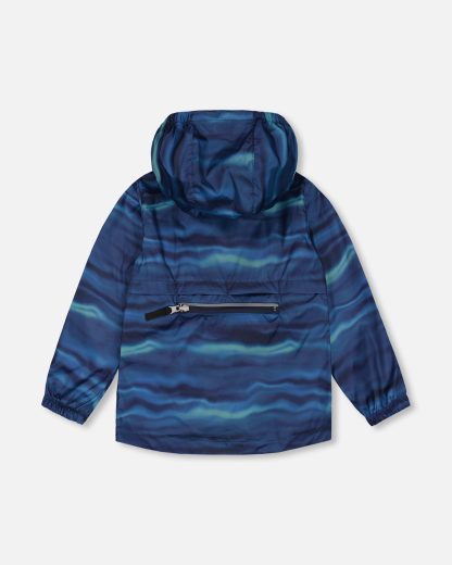 PRÉCOMMANDE DEUX PAR DEUX PRINTEMPS 25 MANTEAU COUPE VENT BLEU VAGUE – Image 5