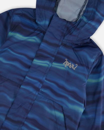 PRÉCOMMANDE DEUX PAR DEUX PRINTEMPS 25 MANTEAU COUPE VENT BLEU VAGUE – Image 7