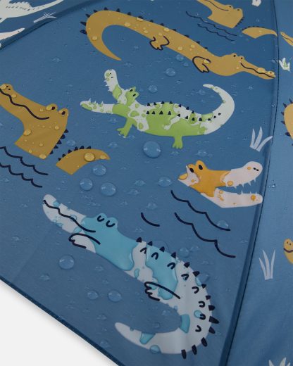 PRÉCOMMANDE DEUX PAR DEUX PRINTEMPS 25 PARAPLUIE BLEU/VERT CROCODILE – Image 6