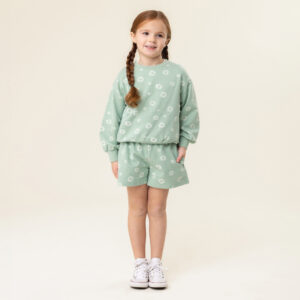 NANO PRINTEMPS 25 DOUCE COCCINELLE CHANDAIL MANCHE LONGUE VERT