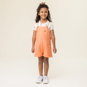 NANO PRINTEMPS 25 PETIT POUCE VERT SALOPETTE CORAIL