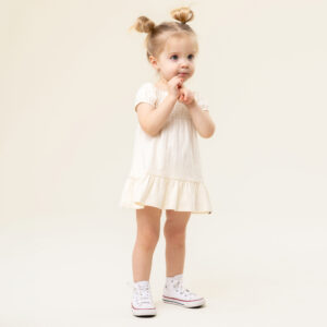 NANO PRINTEMPS 25 COCCINELLE ENSEMBLE 2 PIÈCES IVOIRE