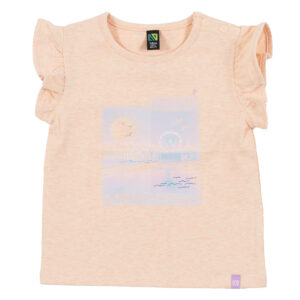 NANO PRINTEMPS 25 MOMENTS ENSOLEILLÉS T-SHIRT CORAIL CHINÉ