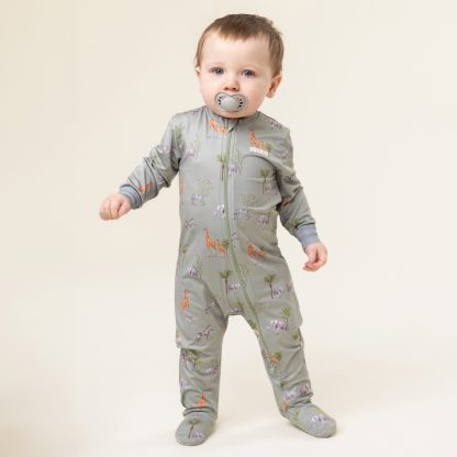 PRÉCOMMANDE NANO PRINTEMPS 25 PYJAMA UNE PIÈCE GARÇON (BÉBÉ) VERT SAFARI