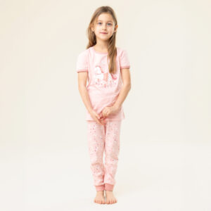 NANO PRINTEMPS 25 PYJAMA 3 PIÈCES FILLE CORAIL LICORNE