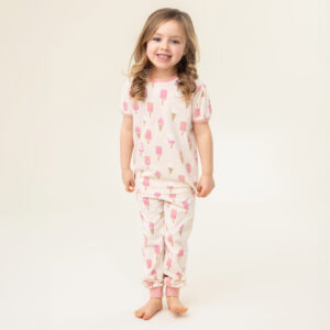 NANO PRINTEMPS 25 PYJAMA 2 PIÈCES FILLE IVOIRE CRÈME GLACÉ