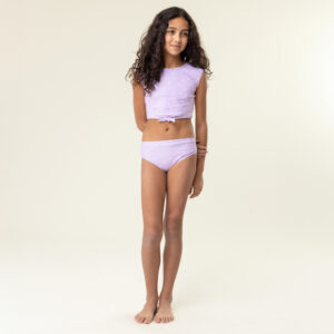 NANO PRINTEMPS 25 MAILLOTS FILLE MARGUERITES DEUX PIÈCES LILAS