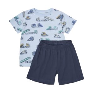 MINYMO PRINTEMPS 25 GARÇON T-SHIRT ET SHORT BLEU