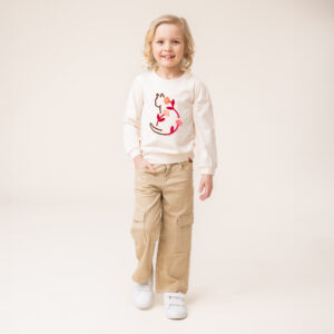 NANO AUTOMNE 25 FLEURS D'ANTAN CHANDAIL MANCHE LONGUE IVOIRE