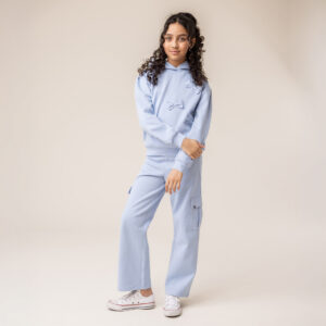 NANO AUTOMNE 25 CAMPUS CHANDAIL À CAPUCHON BLEU PÂLE