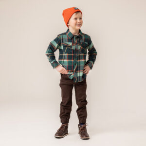 NANO AUTOMNE 25 CAMPAGNE ANGLAISE CHEMISE À CARREAUX VERT