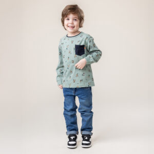 NANO AUTOMNE 25 CAMPAGNE ANGLAISE CHANDAIL MANCHE LONGUE VERT PÂLE