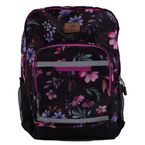 NANO AUTOMNE 25 LA RENTRÉE SAC À DOS NOIR FLEURIT