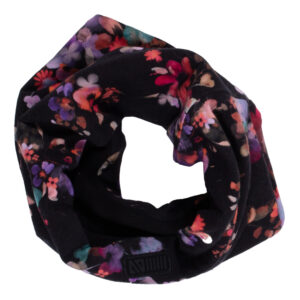 NANO AUTOMNE 25 FOULARD JERSEY DOUBLÉ MICROPOLAIRE NOIR IMPRIMÉ