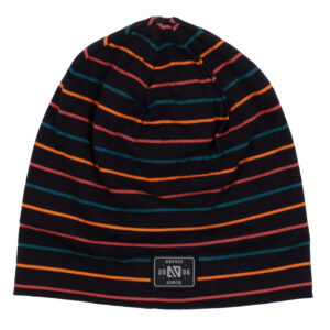 NANO AUTOMNE 25 TUQUE JERSEY DOUBLÉ MICROPOLAIRE NOIR LIGNÉ