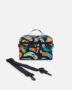 DEUX PAR DEUX LA RENTRÉE 25 BOITE À LUNCH NOIR BONHOMMES SOURIRE