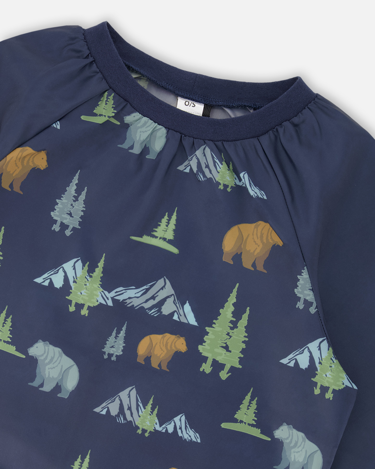 DEUX PAR DEUX LA RENTRÉE 25 TABLIER SCOLAIRE MARINE IMPRIMÉ D ANIMAUX – Image 3