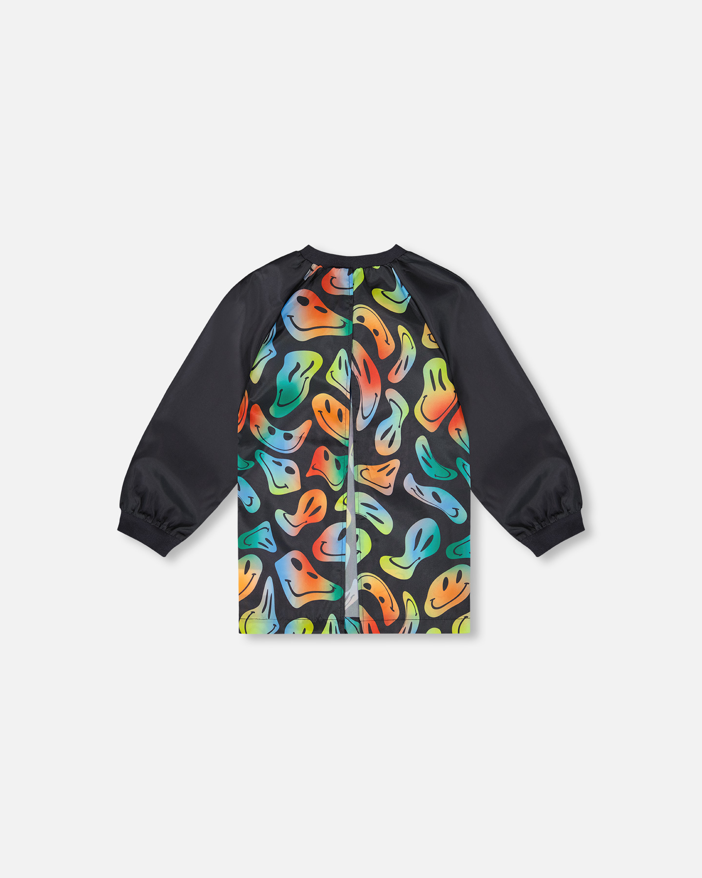 DEUX PAR DEUX LA RENTRÉE 25 TABLIER SCOLAIRE NOIR BONHOMMES SOURIRE – Image 2