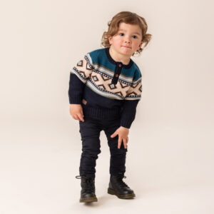 NANO AUTOMNE 25 RÉCOLTE D'AUTOMNE CHANDAIL EN TRICOT SARCELLE