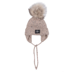 NANO HIVER 25 TUQUE TRICOT DOUBLÉ POLAR AXEL IVOIRE