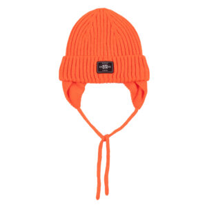 NANO HIVER 25 TUQUE TRICOT DOUBLÉ POLAR PHOENIX ROUGE/ORANGE