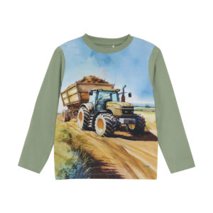 MINYMO AUTOMNE 25 GARÇON CHANDAIL VERT TRACTEUR (JAUNE)