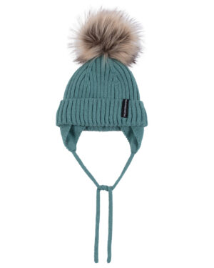 PELUCHE ET TARTINE HIVER 25 TUQUE DE TRICOT GAIA MENTHE