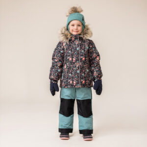 PELUCHE ET TARTINE HIVER 25 HABIT DE NEIGE GAIA NOIR FLEURIT