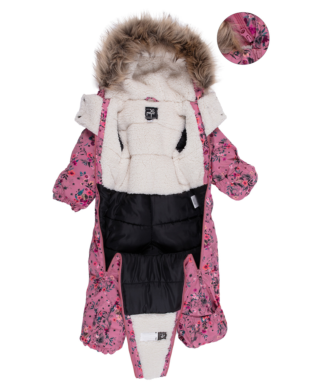 PELUCHE ET TARTINE HIVER 25 HABIT DE NEIGE UNE PIÈCE 6 À 24 MOIS LARA ROSE – Image 2