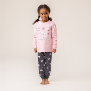 NANO NOEL 25 PYJAMA ROSE PÂLE CHAT