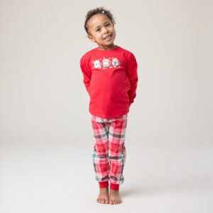 NANO NOEL 25 PYJAMA ROUGE ANIMAUX